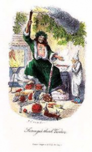 Babbo Natale vestitio di verde