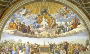 Raffaello, La Disputa del SS Sacramento, Vaticano