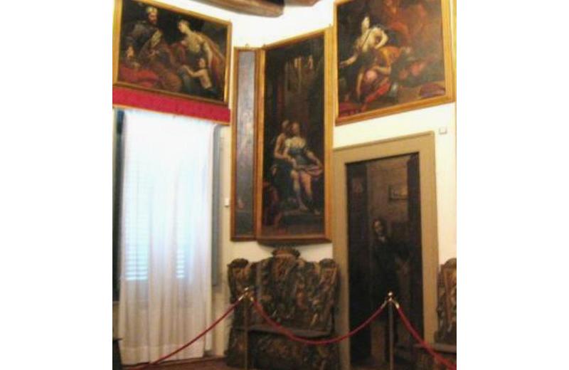 Ciclo pittorico di 14 tele raffiguranti episodi biblici e 6 Sibille angolari del pittore senigalliese Giovanni Anastasi (1653 - 1704) Particolare