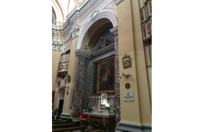 La Sacra Famiglia con San Giovannino e il Padre Eterno Chiesa del carmine Senigallia