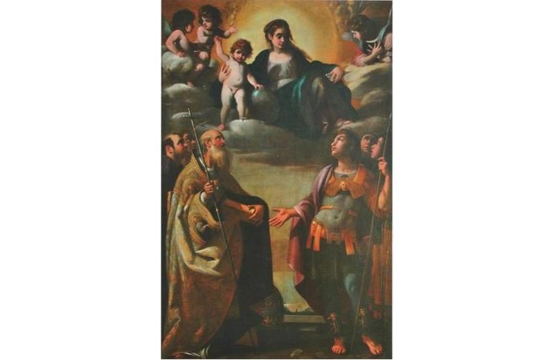 Madonna col Bambino e i santi Silvestro papa e Maurizio Giovanni Baglione chiesa di Sany'Angelo di Senigallia