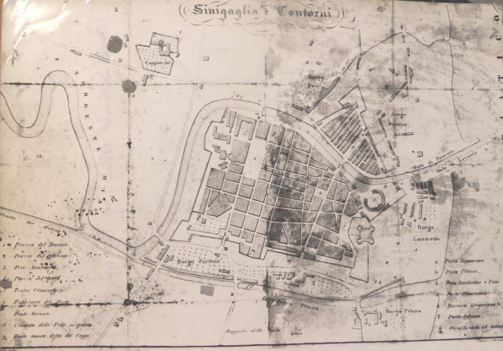 Mappa di Senigallia del 1842