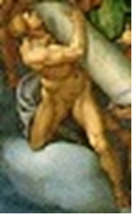 Angelo che porta la colonna alla quale è legato Cristo per la flagellazione Venusti