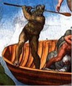 Caronte con le sembianze del Connestabile di Borbone di Michelangelo censurato