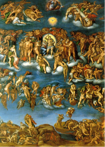 Copia del Giudizio Universale di Michelangelo Buonarroti di Marcello Venusti nel 1549