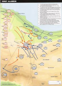La prima Battaglia di El Alamein, 1 Luglio - 27 Luglio 1942