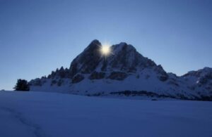 Solstizio d'inverno sulle Dolomini