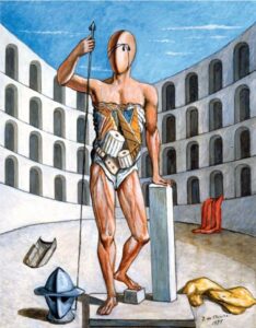 Giorgio de Chirico Gladiatore nell’arena